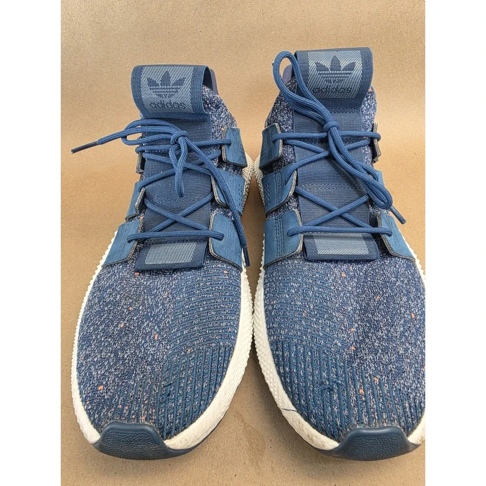 Adidas Prophere (Sz 12) Blue Night White Orange Original Yeezy Primeknit 1